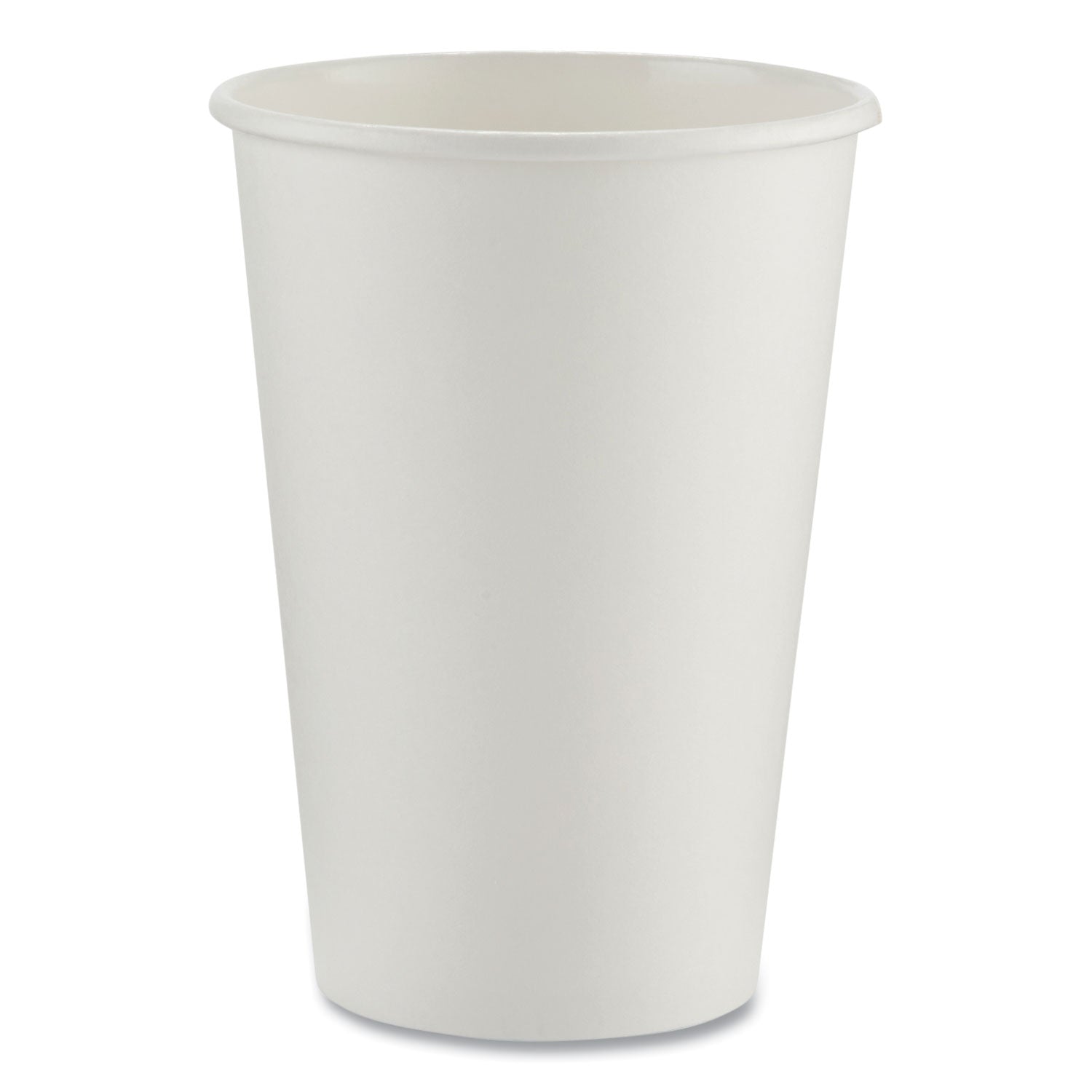 Dixie Paper Hot Cups, 16 oz, White, 50/Sleeve, 20 Sleeves/Carton
