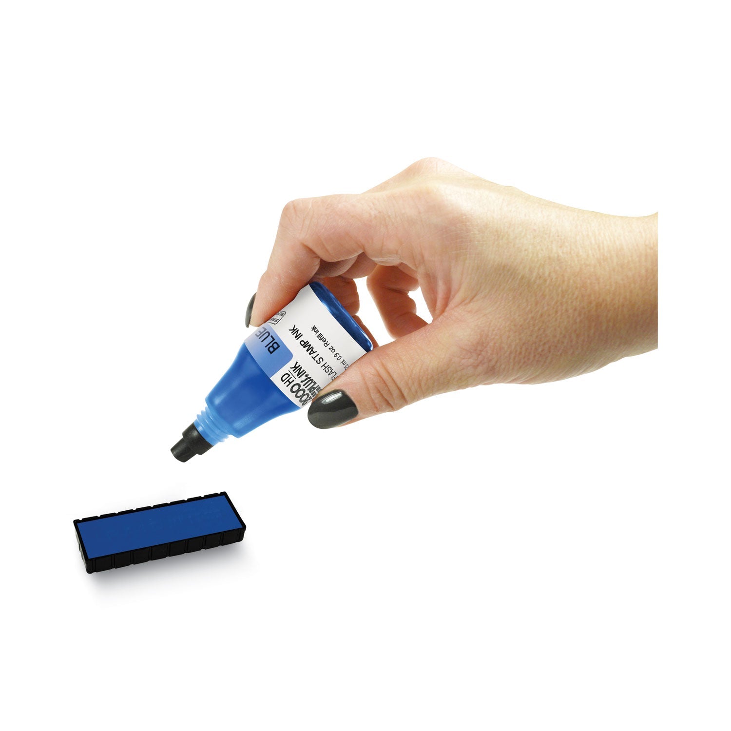 COSCO 2000PLUS Pre-Ink High Definition Refill Ink, Blue, 0.9 oz Bottle, Blue
