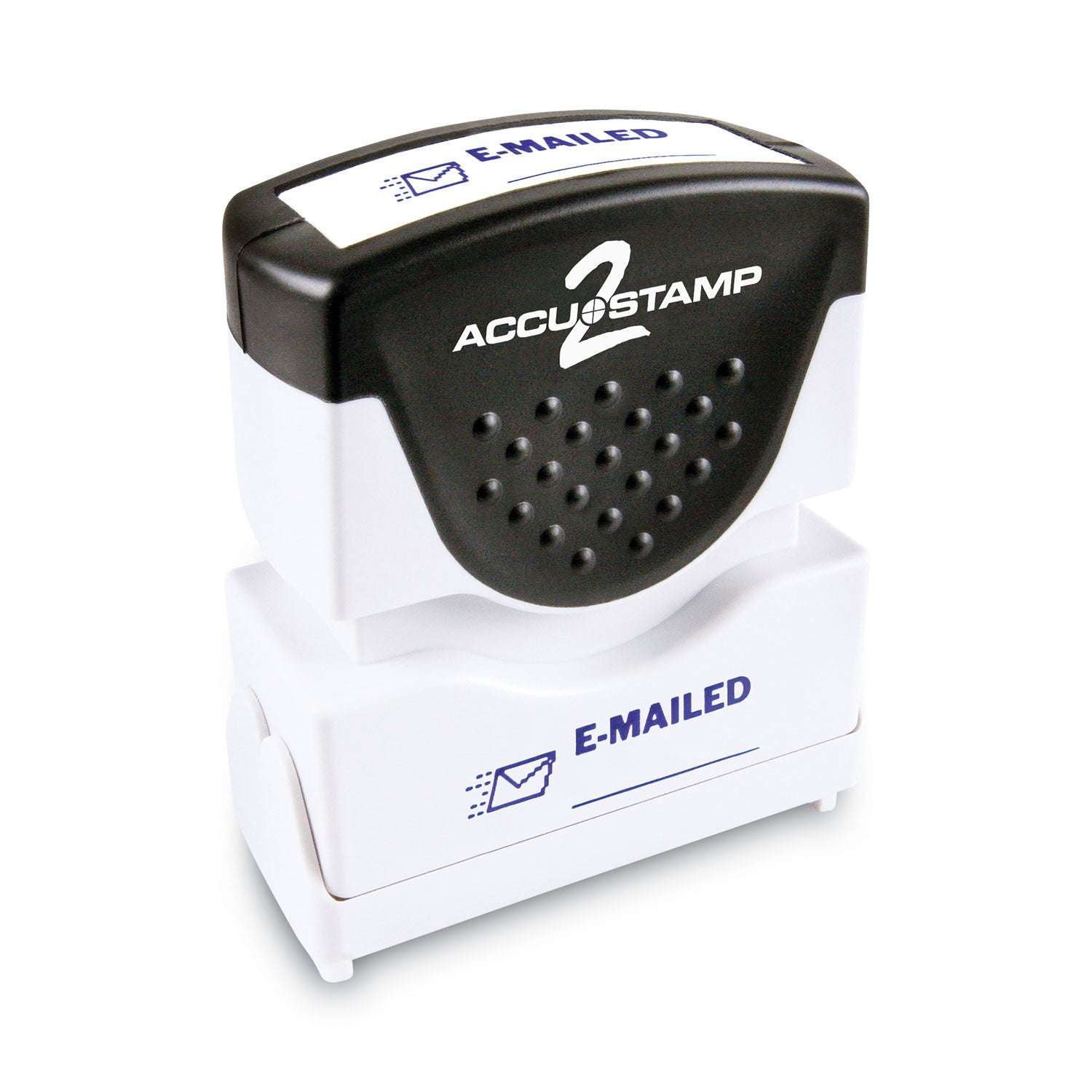 ACCUSTAMP2 Pre-Inked Shutter Stamp, Blue, EMAILED, 1.63 x 0.5