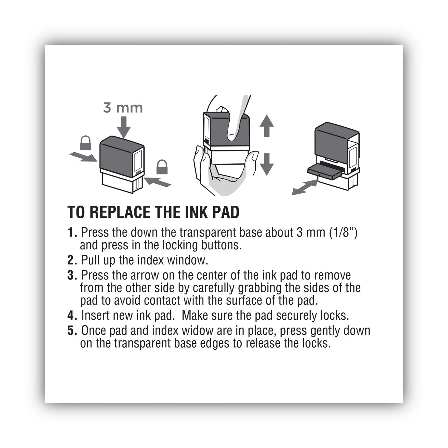 COSCO 2000PLUS Replacement Ink Pad for 2000PLUS 1SI30PGL, 1.94" x 0.25", Red