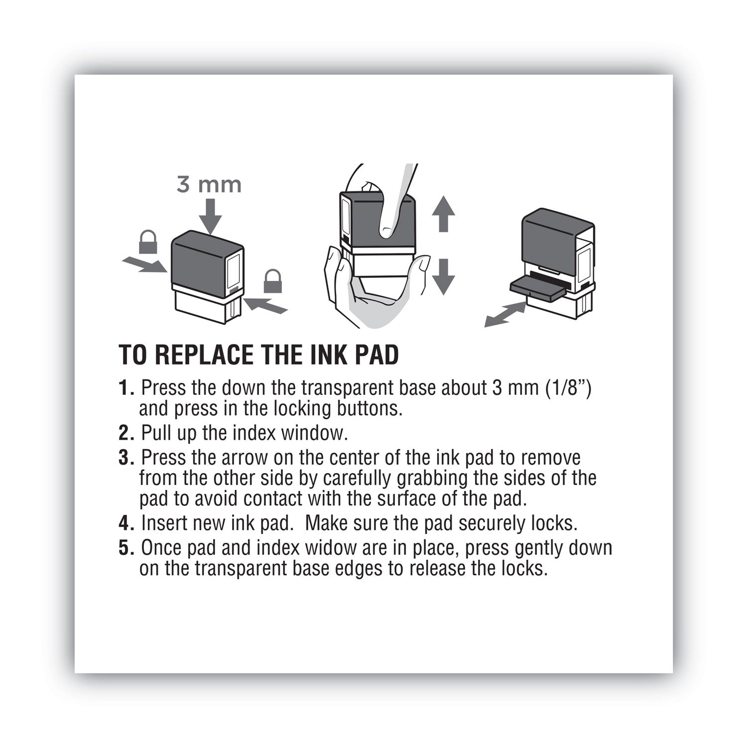 COSCO 2000PLUS Replacement Ink Pad for 2000PLUS 1SI50P, 2.81" x 0.25", Red