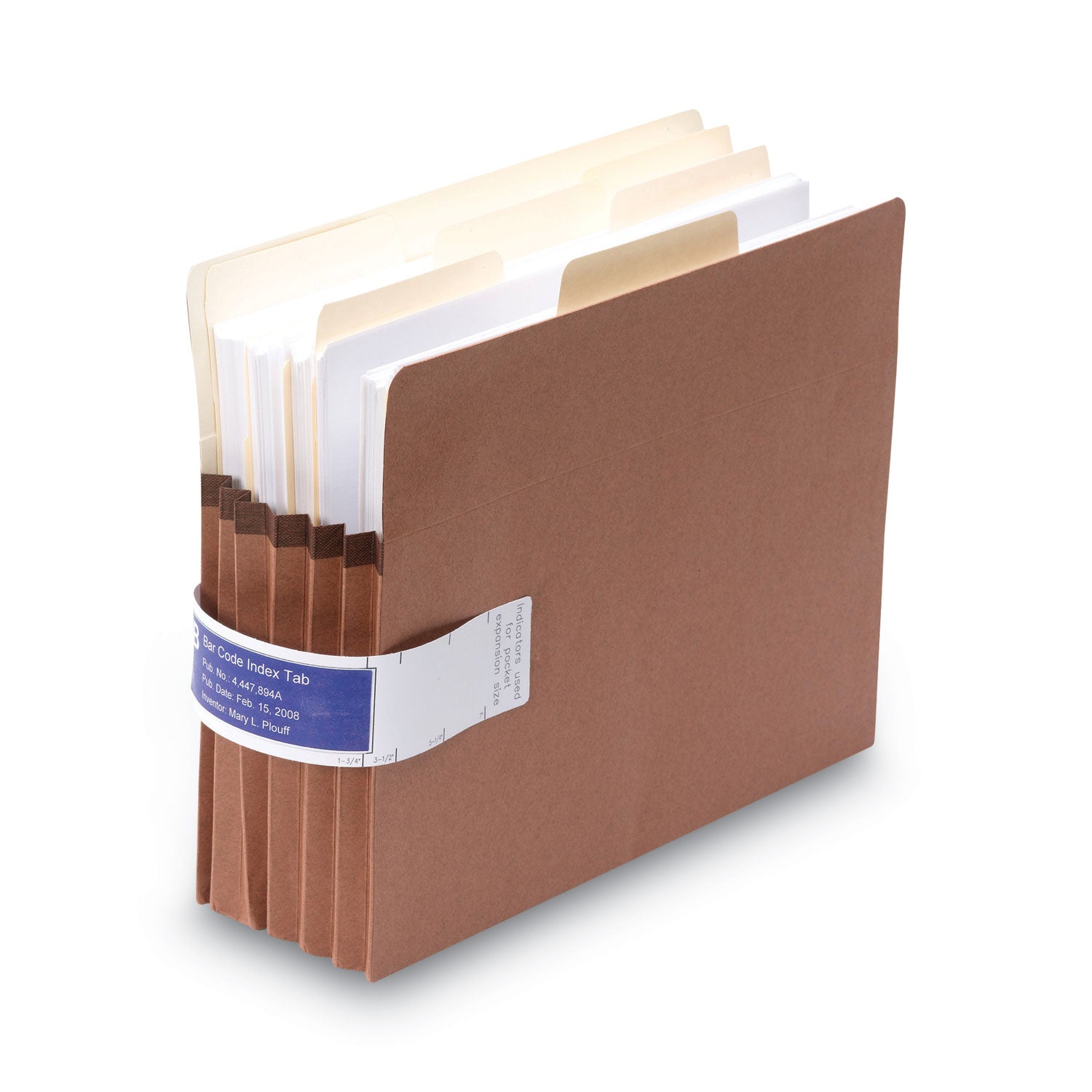 Smead Viewables Pocket Label Pulls, 1.63 x 10.13, White, 5/Sheet, 9 Sheets/Pack