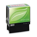 COSCO 2000PLUS Green Line Message Stamp, Faxed, 1.5 x 0.56, Red