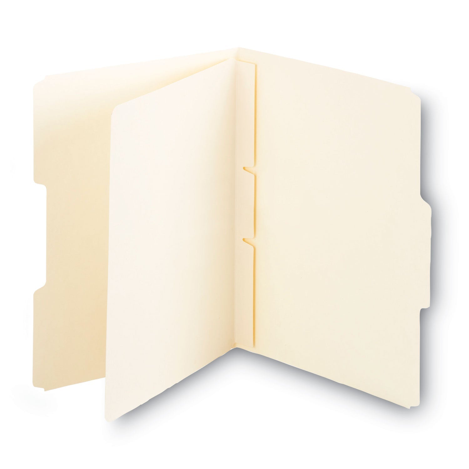 Smead Self-Adhesive Folder Dividers for Top/End Tab Folders, Prepunched for Fasteners, Letter Size, Manila, 100/Box