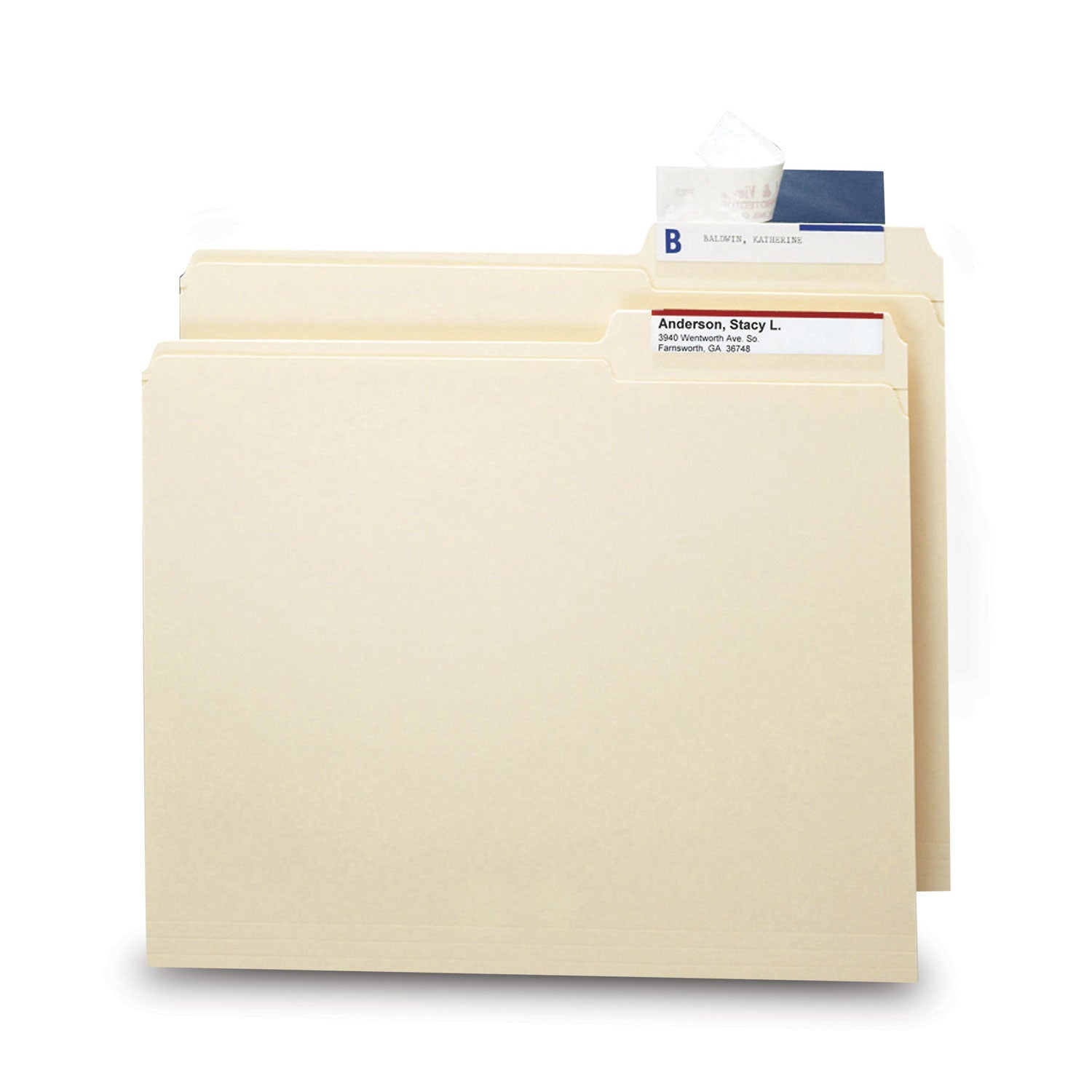 Smead Seal and View File Folder Label Protector, Clear Laminate, 3.5 x 1.69, 100/Pack