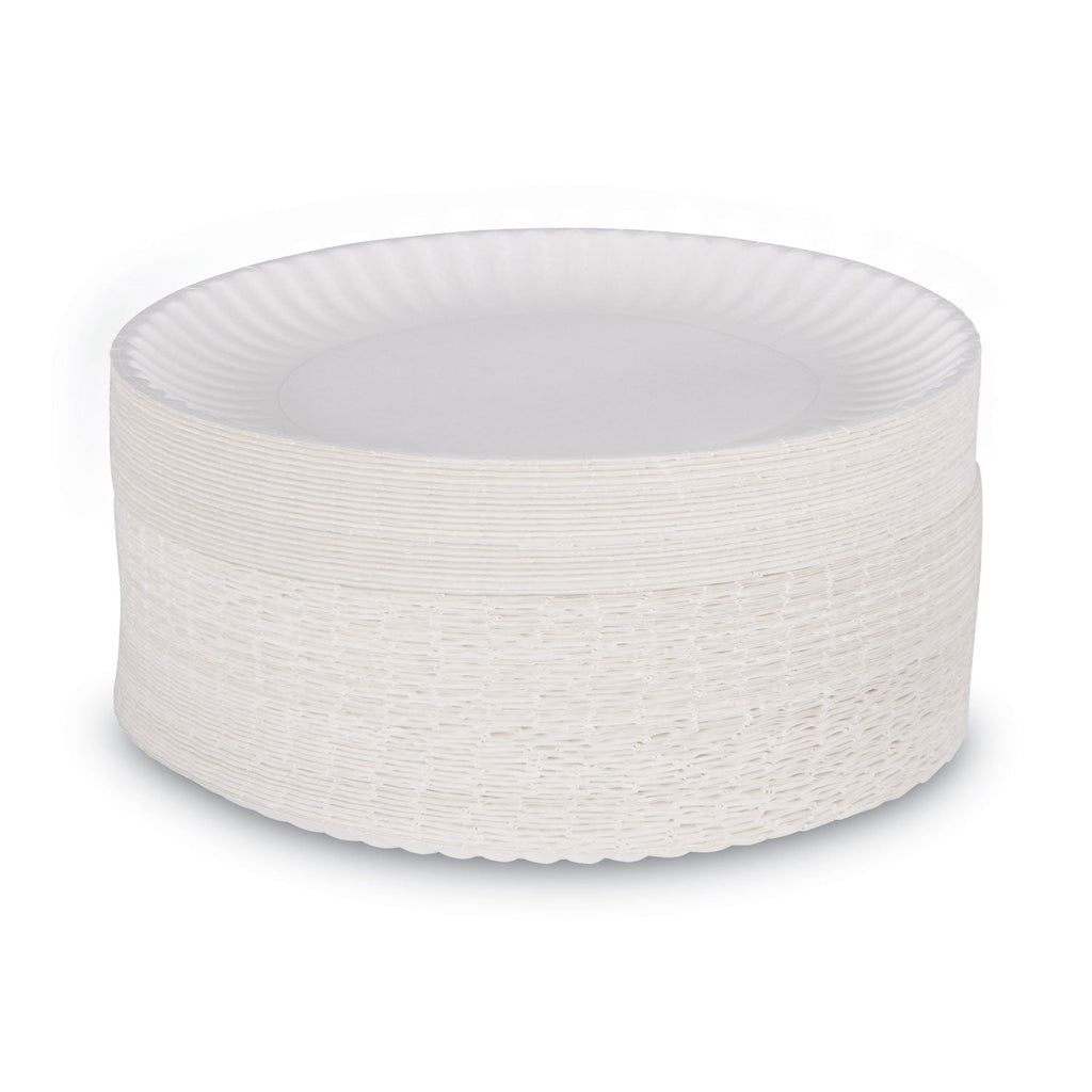 Dixie White Paper Plates, 9" dia, 250/Pack, 4 Packs/Carton