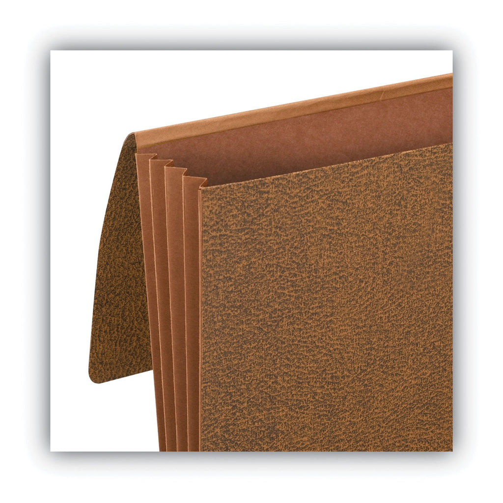 Smead Classic Expanding Wallets, 3.5" Expansion, 1 Section, Elastic Cord Closure, Letter Size, Redrope
