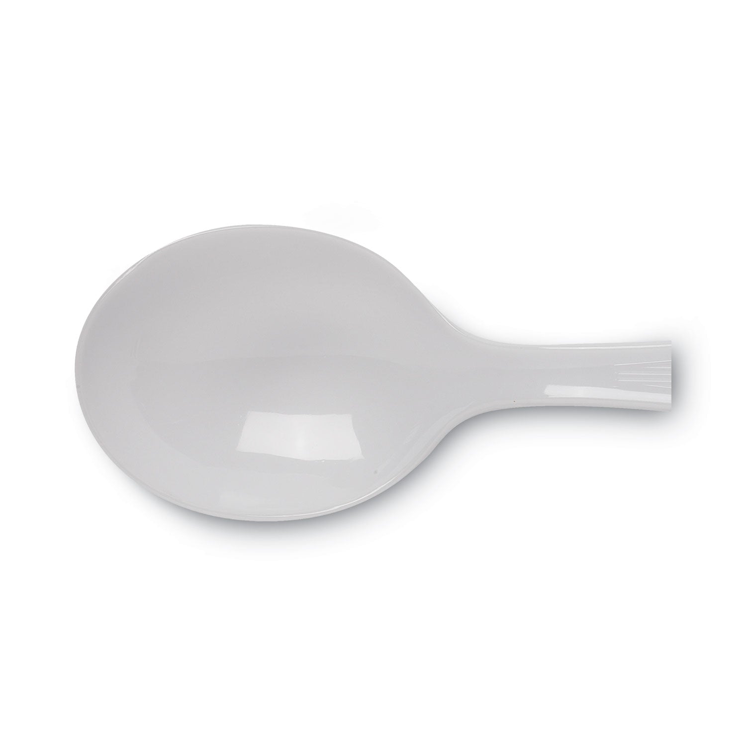 Dixie Plastic Cutlery, Heavyweight Soup Spoons, White, 100/Box