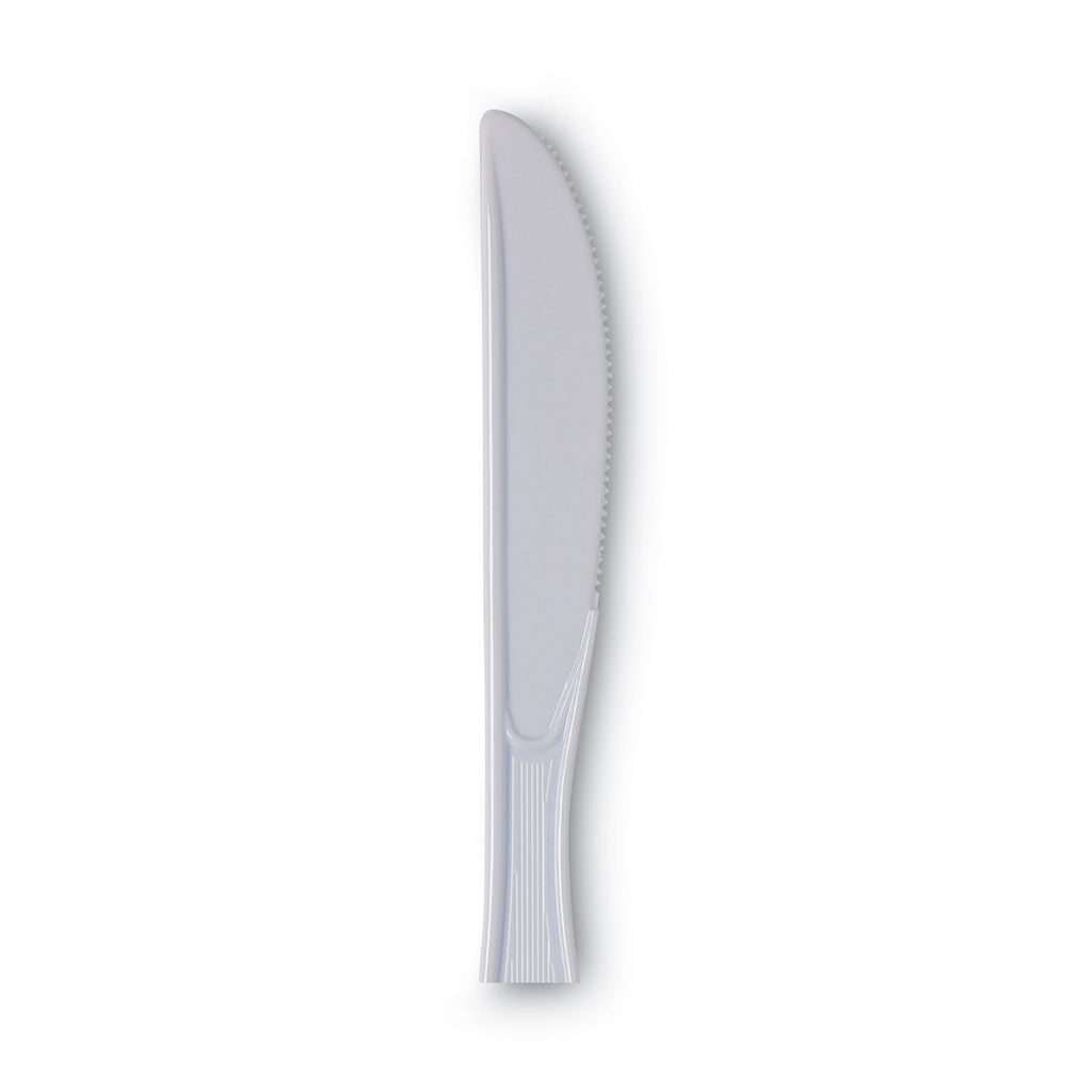 Dixie Plastic Cutlery, Heavy Mediumweight Knife, 100/Box