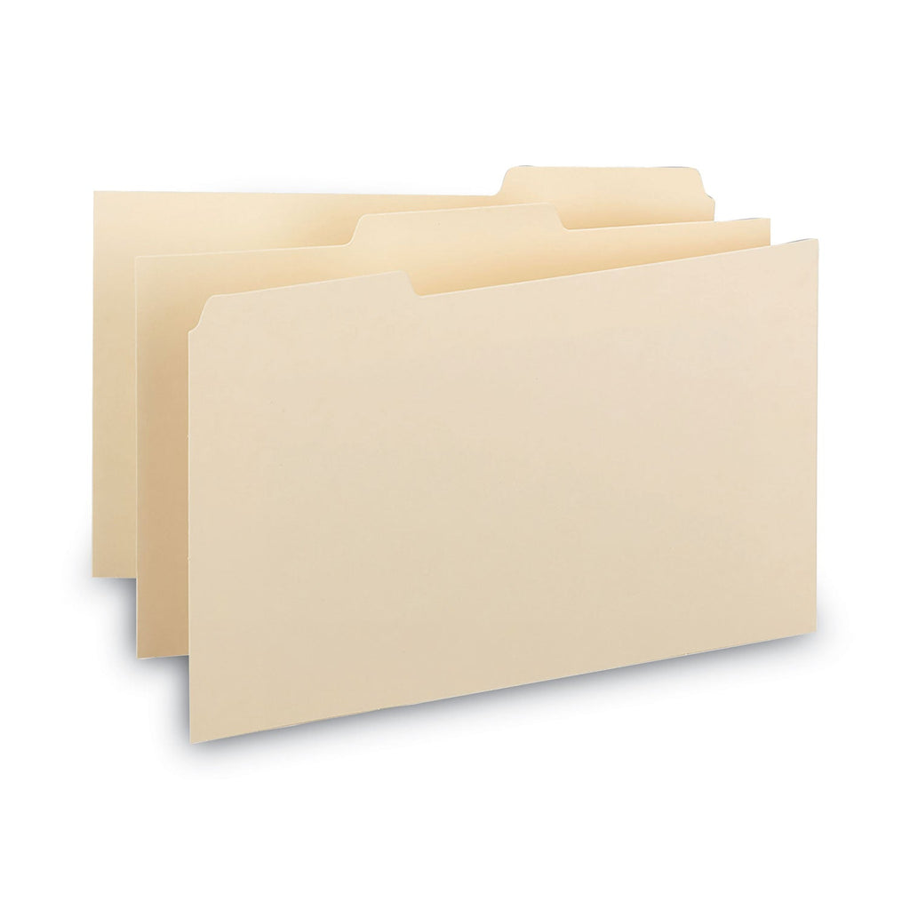 Smead Manila Card Guides, 1/3-Cut Top Tab, Blank, 3 x 5, Manila, 100/Box