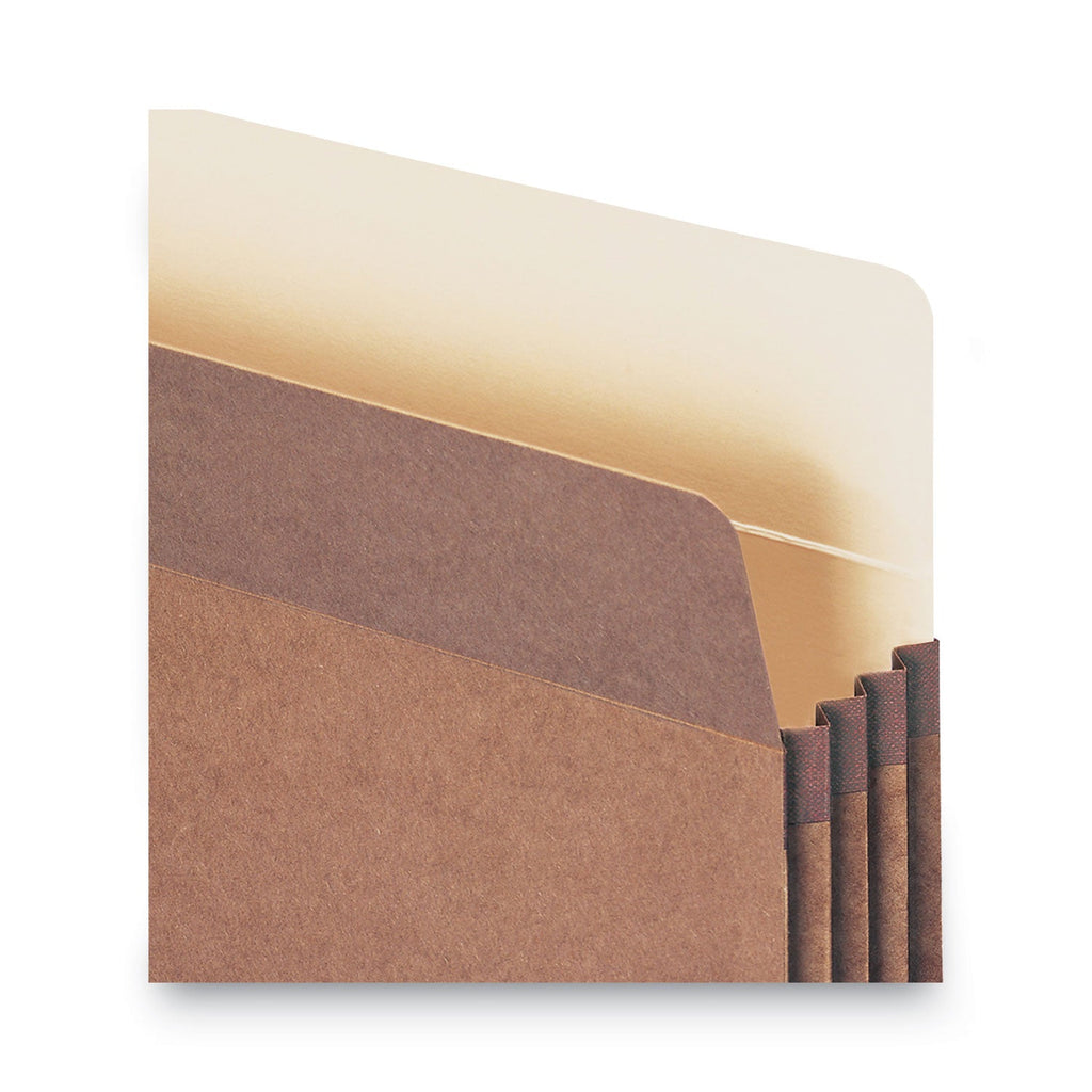 Smead Redrope Drop Front File Pockets, 3.5" Expansion, Letter Size, Redrope, 25/Box
