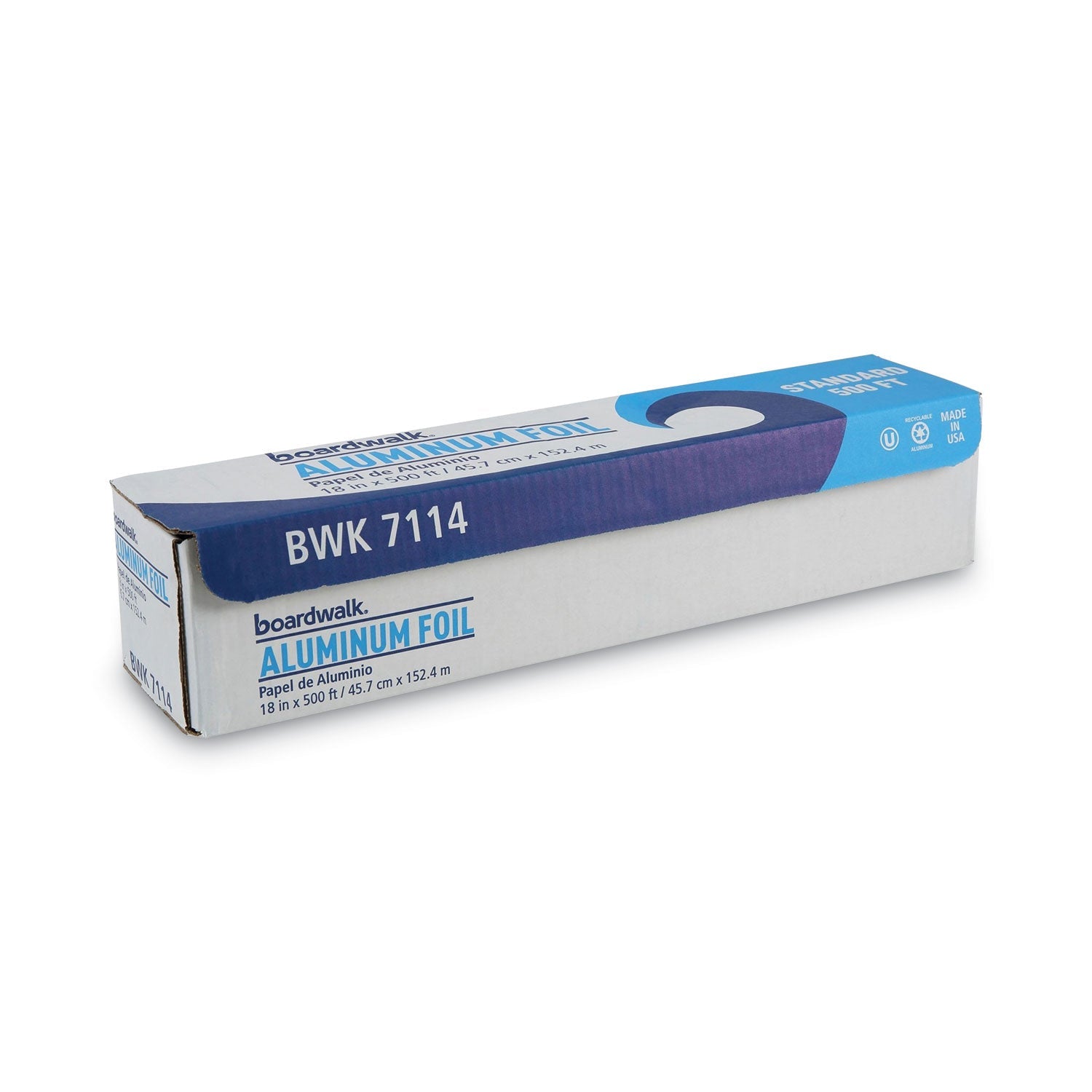Boardwalk Standard Aluminum Foil Roll, 18" x 500 ft
