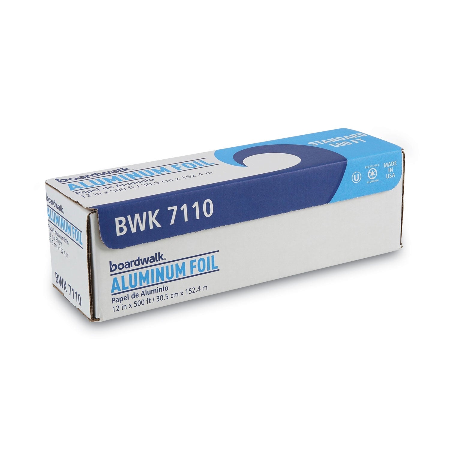 Boardwalk Standard Aluminum Foil Roll, 12" x 500 ft