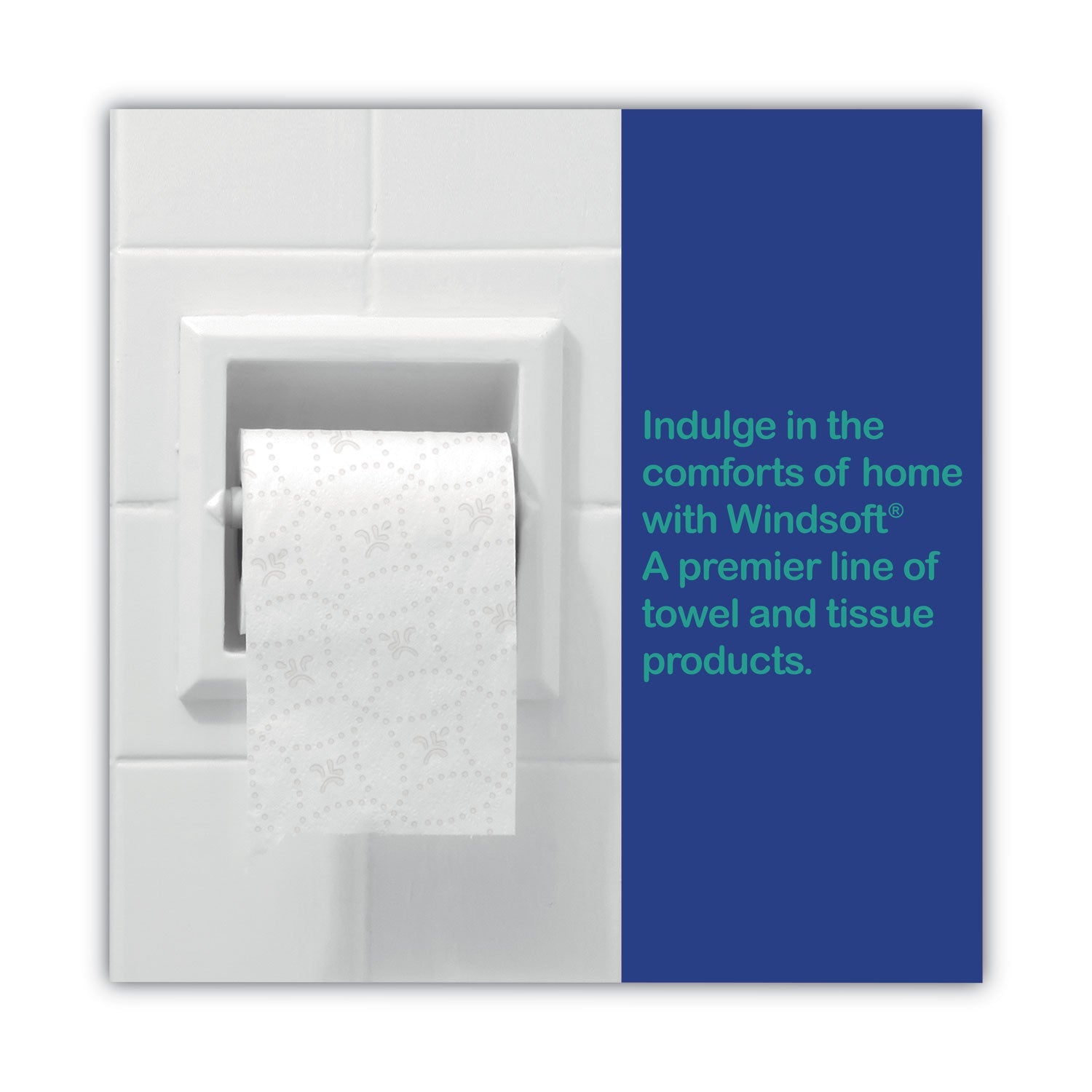 Windsoft Premium Bath Tissue, Septic Safe, 2-Ply, White, 284 Sheets/Roll, 24 Rolls/Carton