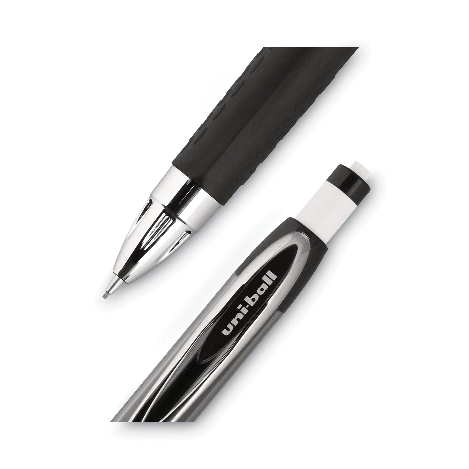 uniball 207 Mechanical Pencil, 0.7 mm, HB (#2), Black Lead, Black Barrel, Dozen