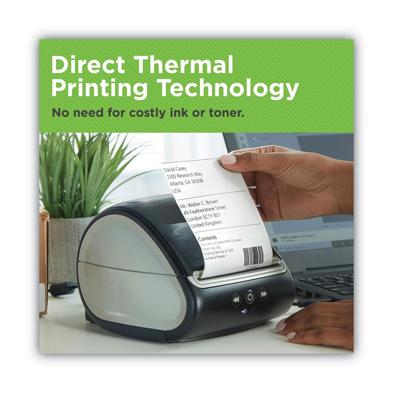 DYMO LabelWriter 5XL Series Label Printer, 53 Labels/min Print Speed, 5.5 x 7 x 7.38
