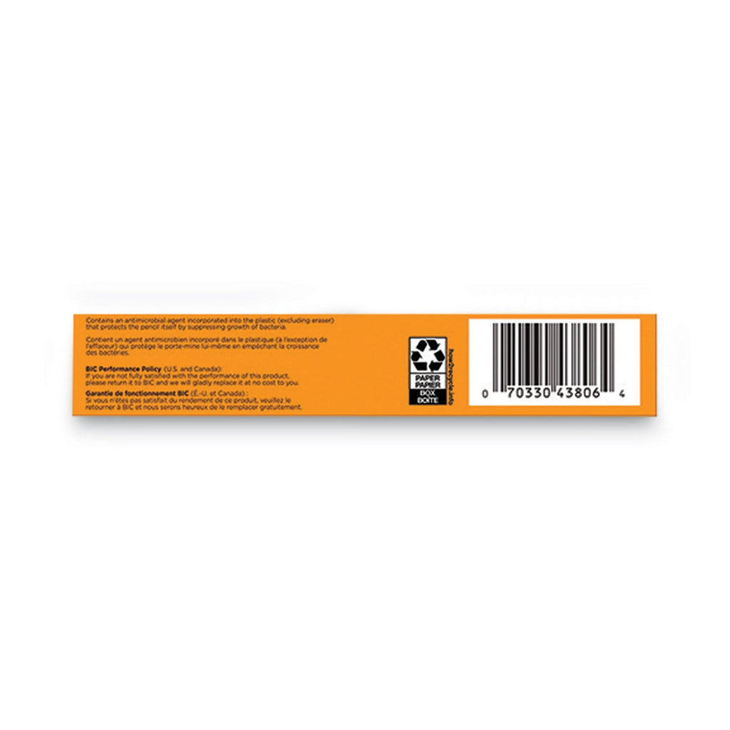 BIC PrevaGuard Media Clic Mechanical Pencils, 0.7 mm, HB (#2), Black Lead, 6 Black Barrel/6 Blue Barrel, Dozen