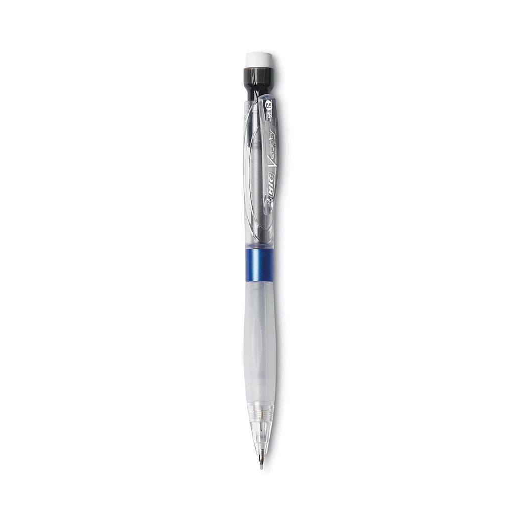 BIC Velocity Max Pencil, 0.5 mm, HB (#2), Black Lead, Gray Barrel, 2/Pack