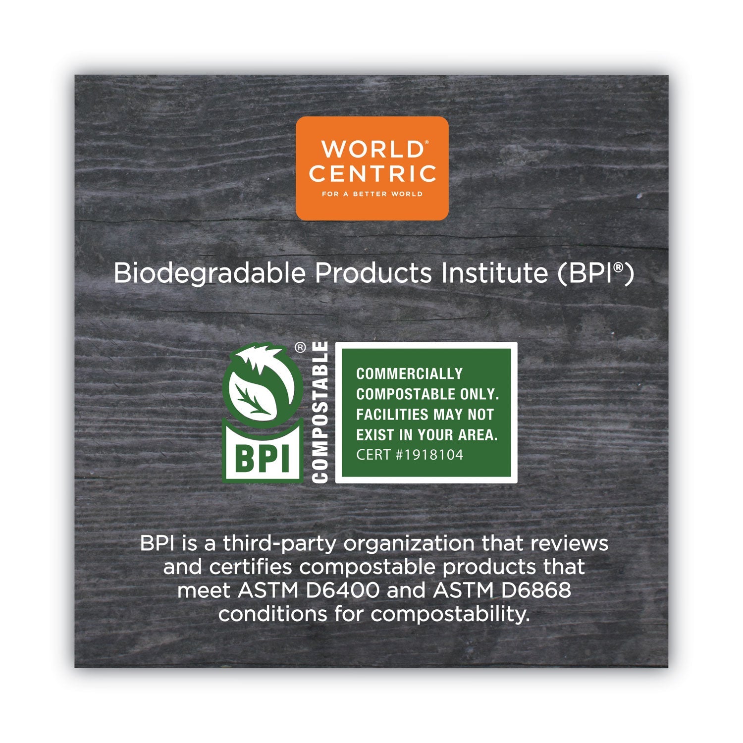 World Centric TPLA Compostable Cutlery, Knife, 6.7", White, 750/Carton
