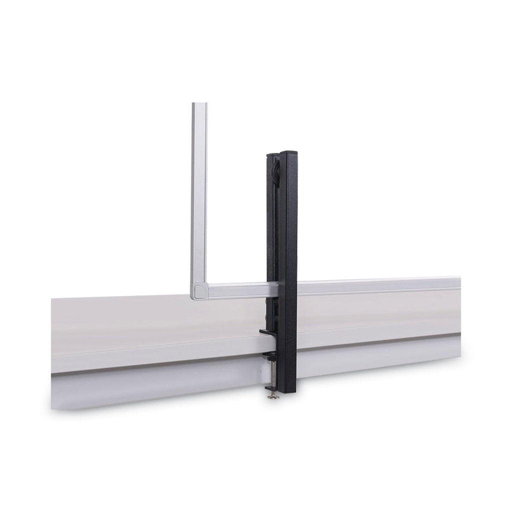 MasterVision Protector Series Glass Aluminum Desktop Divider, 35.4 x 0.16 x 23.6, Clear