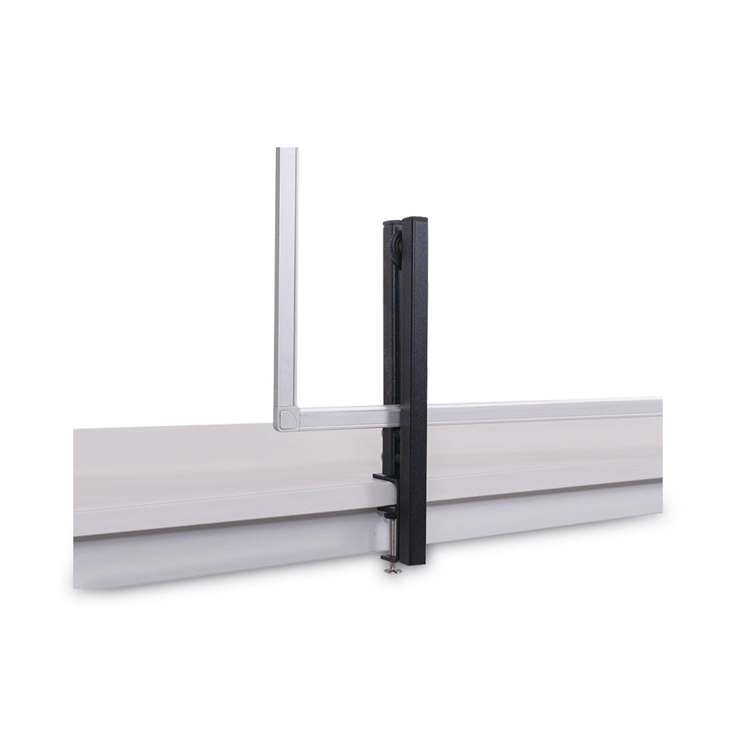 MasterVision Protector Series Glass Aluminum Desktop Divider, 35.4 x 0.16 x 23.6, Clear