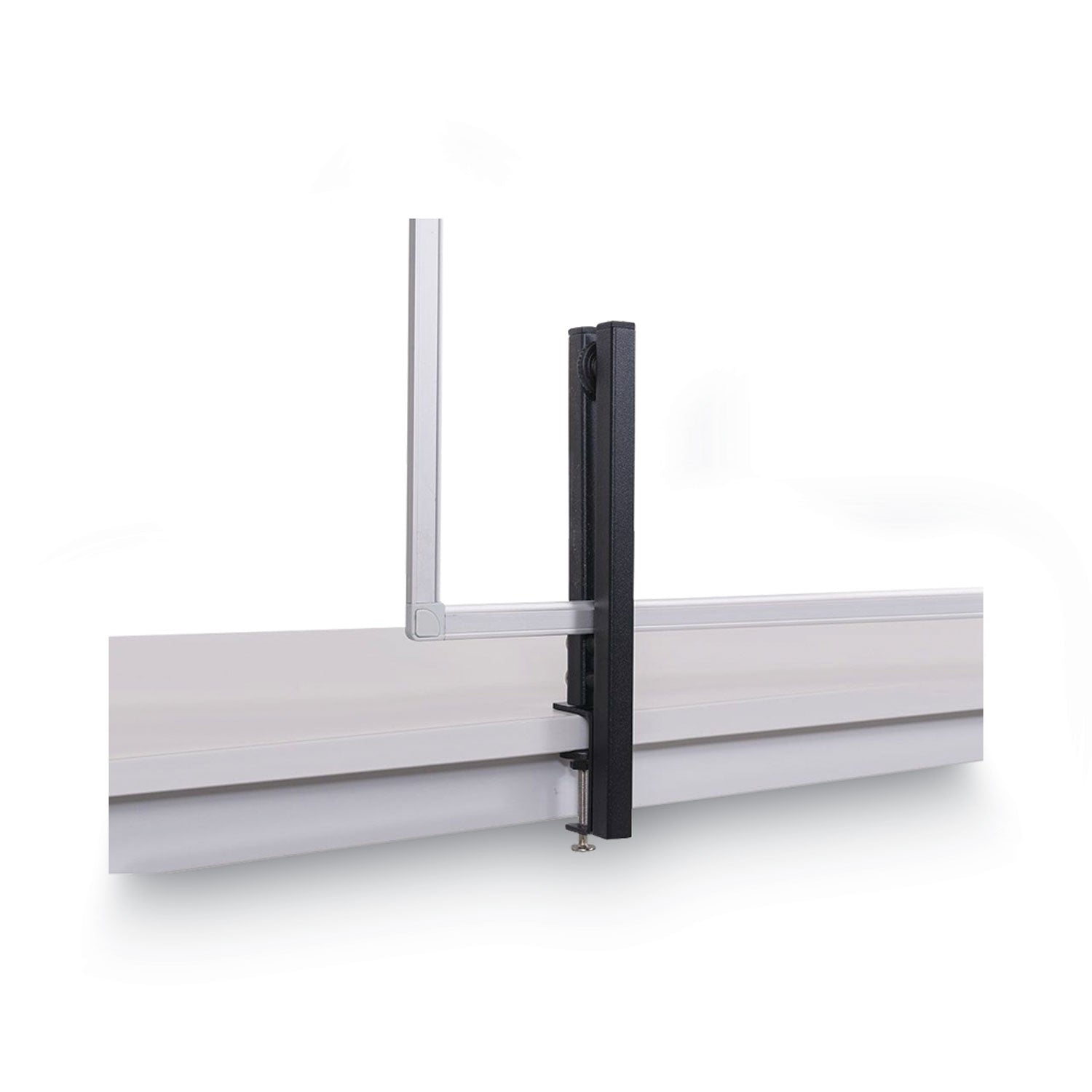 MasterVision Protector Series Glass Aluminum Desktop Divider, 47.2 x 0.16 x 35.4, Clear