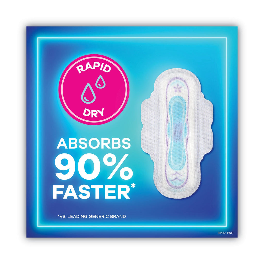Always Ultra Thin Pads, Regular, 36/Pack, 6 Packs/Carton