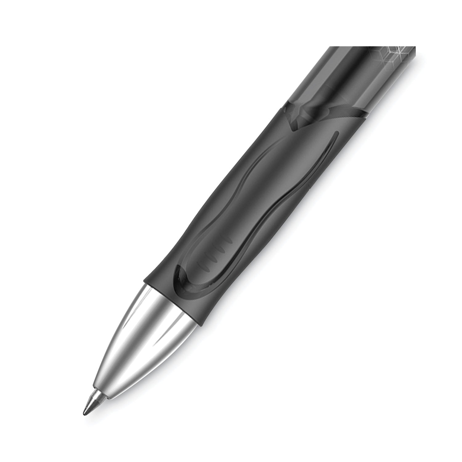 BIC Gel-ocity Ultra Gel Pen, Retractable, Medium 0.7 mm, Black Ink, Black Barrel, Dozen