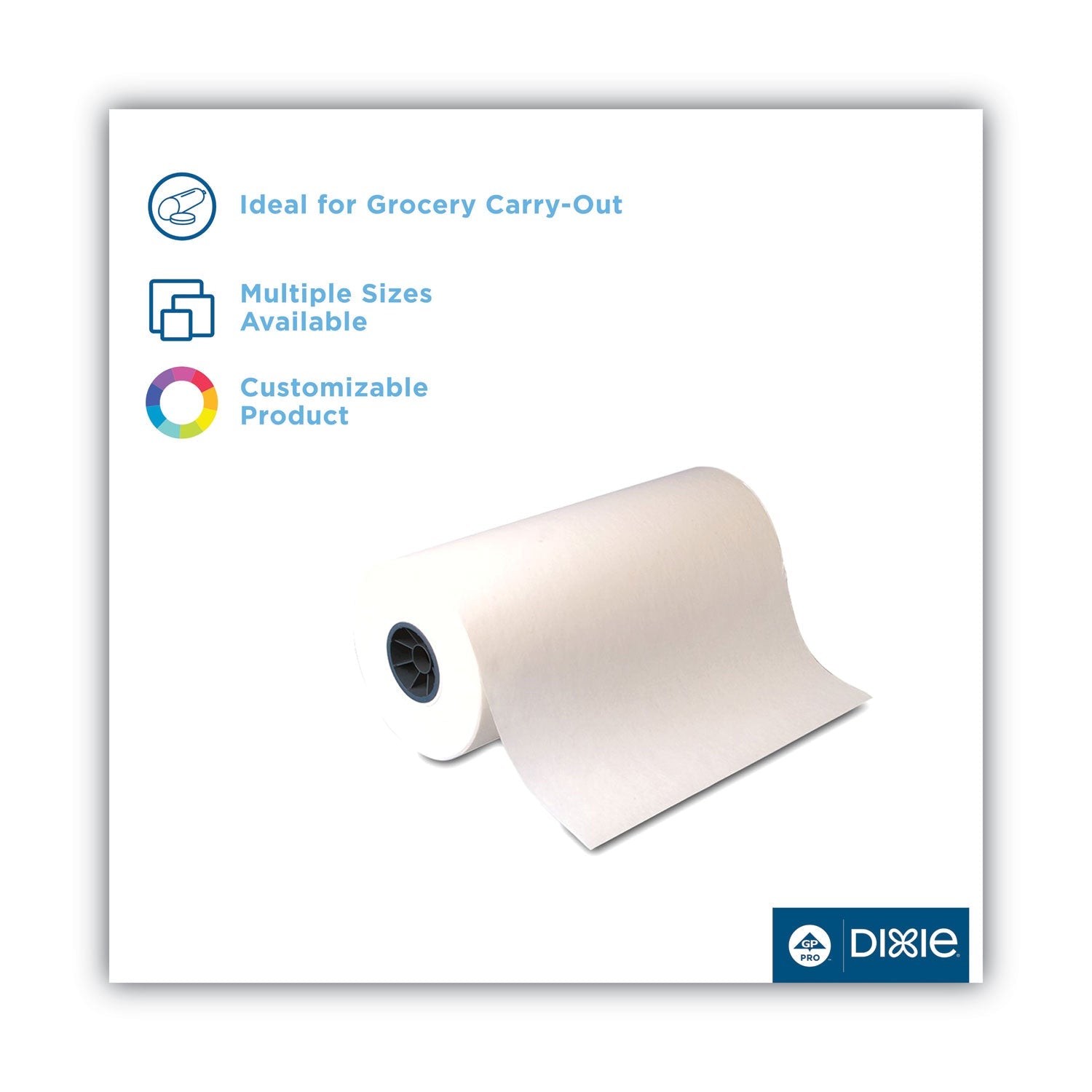 Dixie Kold-Lok Polyethylene-Coated Freezer Paper Roll, 24" x 1,100 ft, White