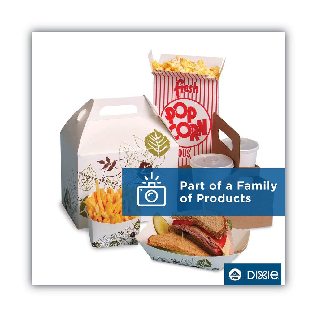 Dixie Medium Weight Fluted Hot Dog Trays, 8", White, Paper, 250/Pack, 12 Packs/Carton