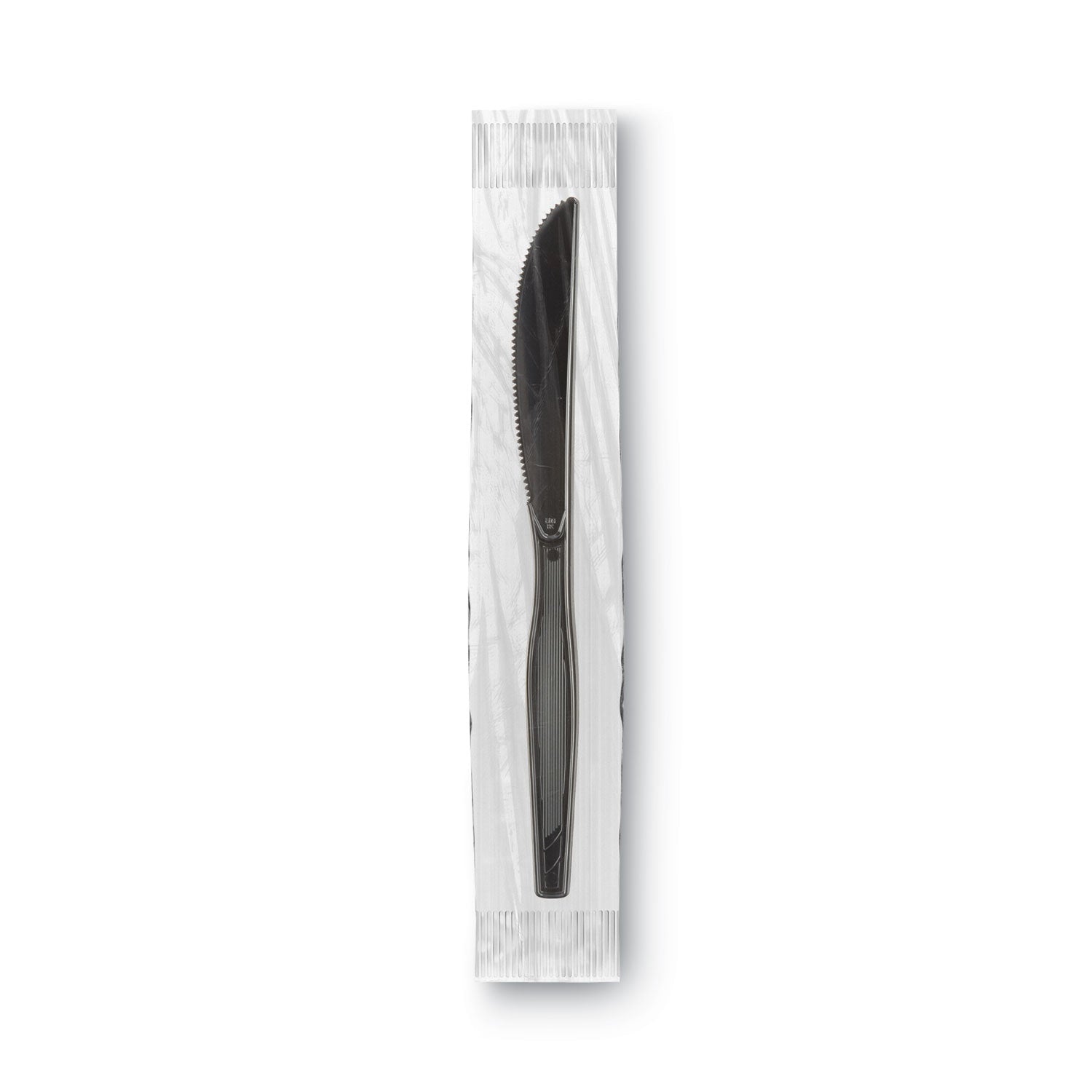 Dixie Grab’N Go Wrapped Cutlery, Knives, Black, 90/Box