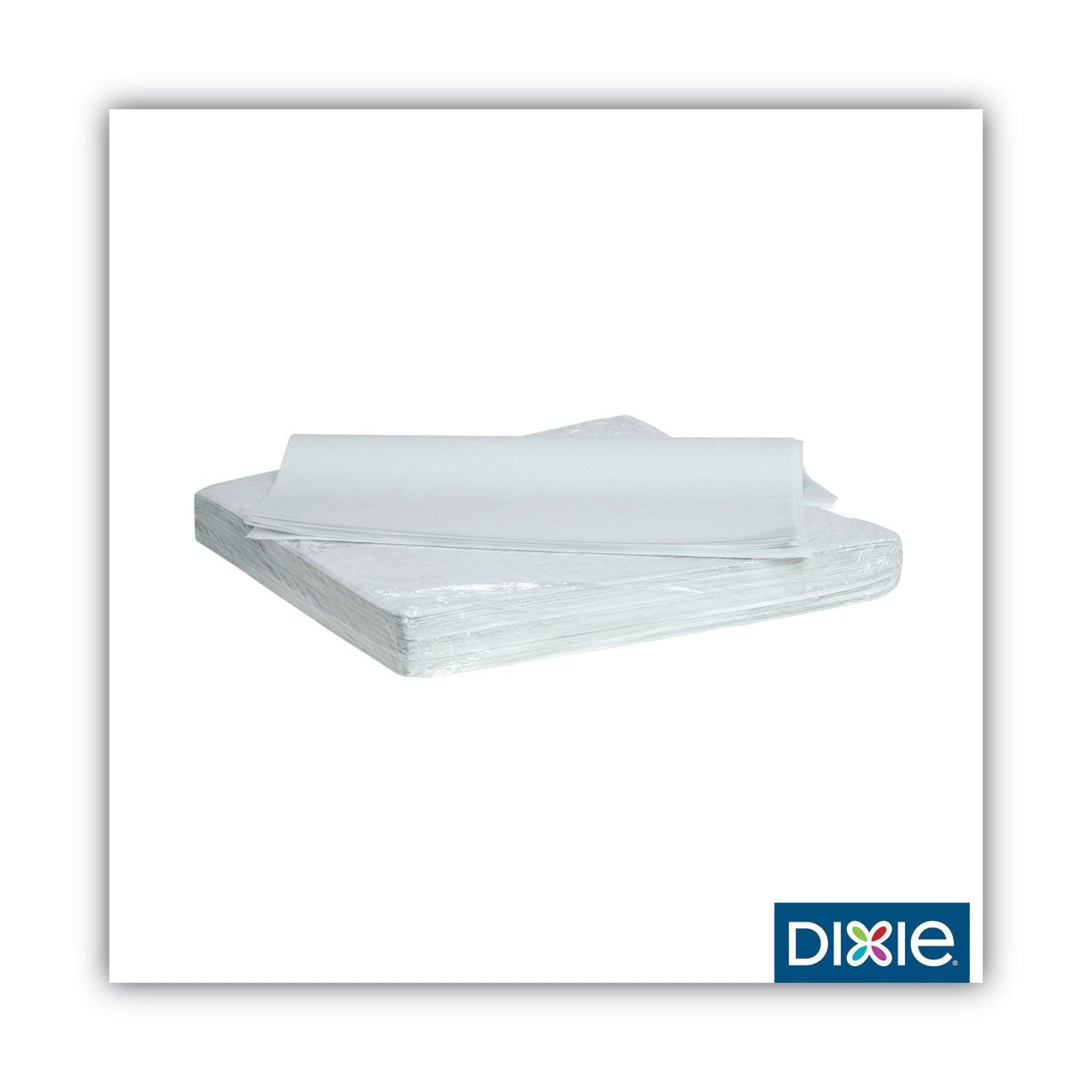 Dixie All-Purpose Food Wrap, Dry Wax Paper, 14 x 14, White, 1,000/Carton