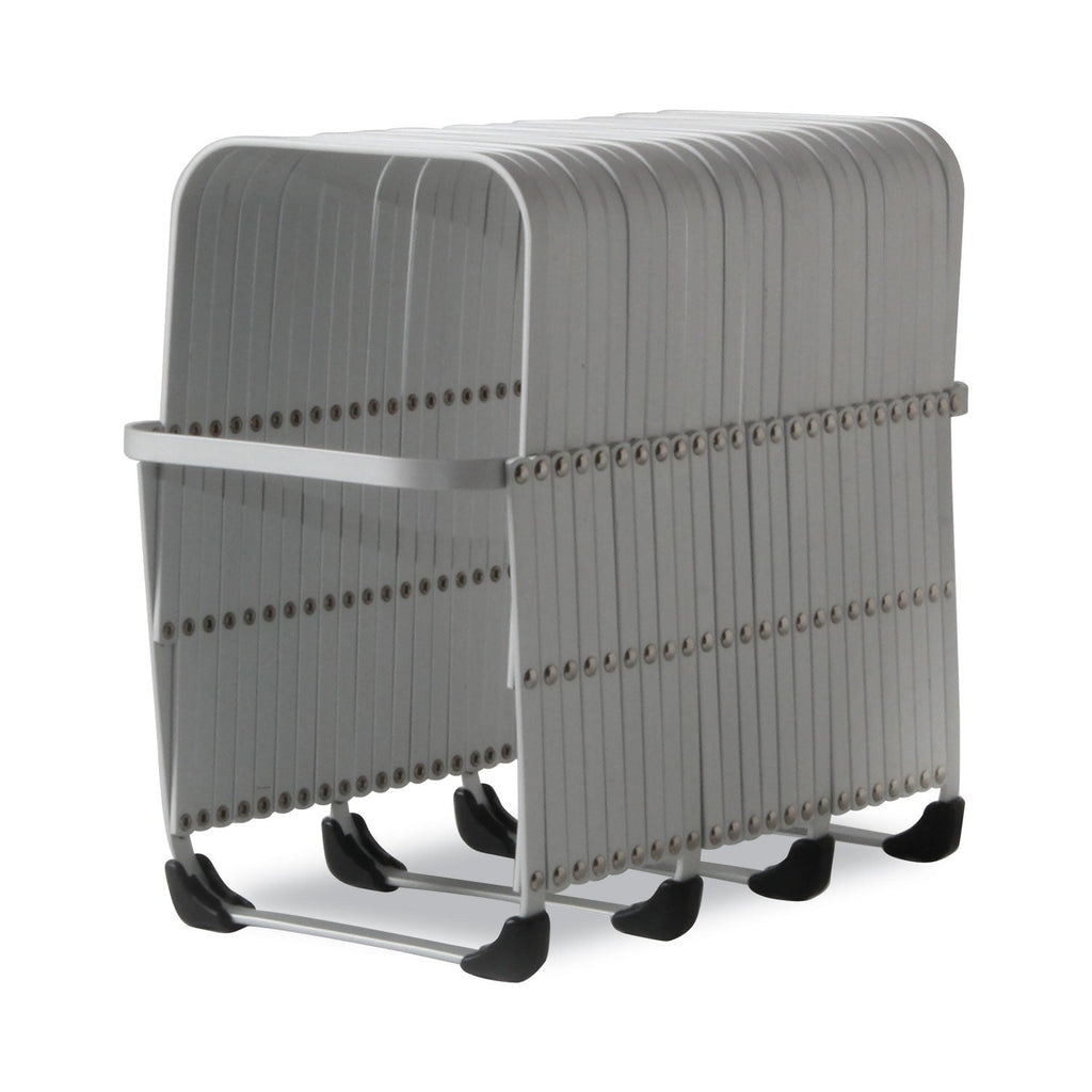 LEE Flexifile Expandable Collator to Organizer, 24 Sections, Letter to Legal Size Files, 6.5" x 10.25" x 10.5", Silver