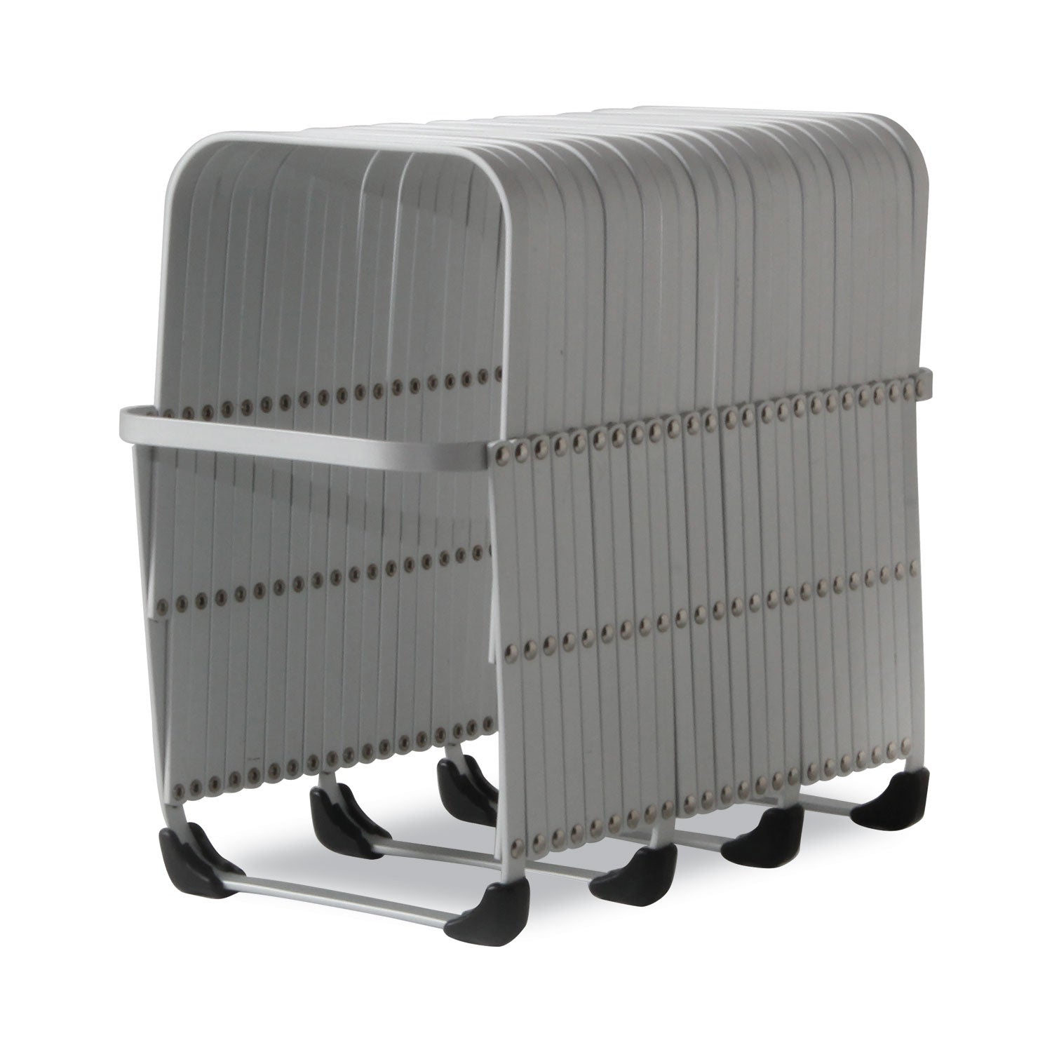 LEE Flexifile Expandable Collator to Organizer, 24 Sections, Letter to Legal Size Files, 6.5" x 10.25" x 10.5", Silver