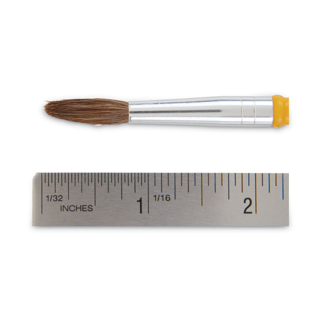Crayola Watercolor Brush Set, Size 7, Camel-Hair Blend, Round Profile, 3/Pack