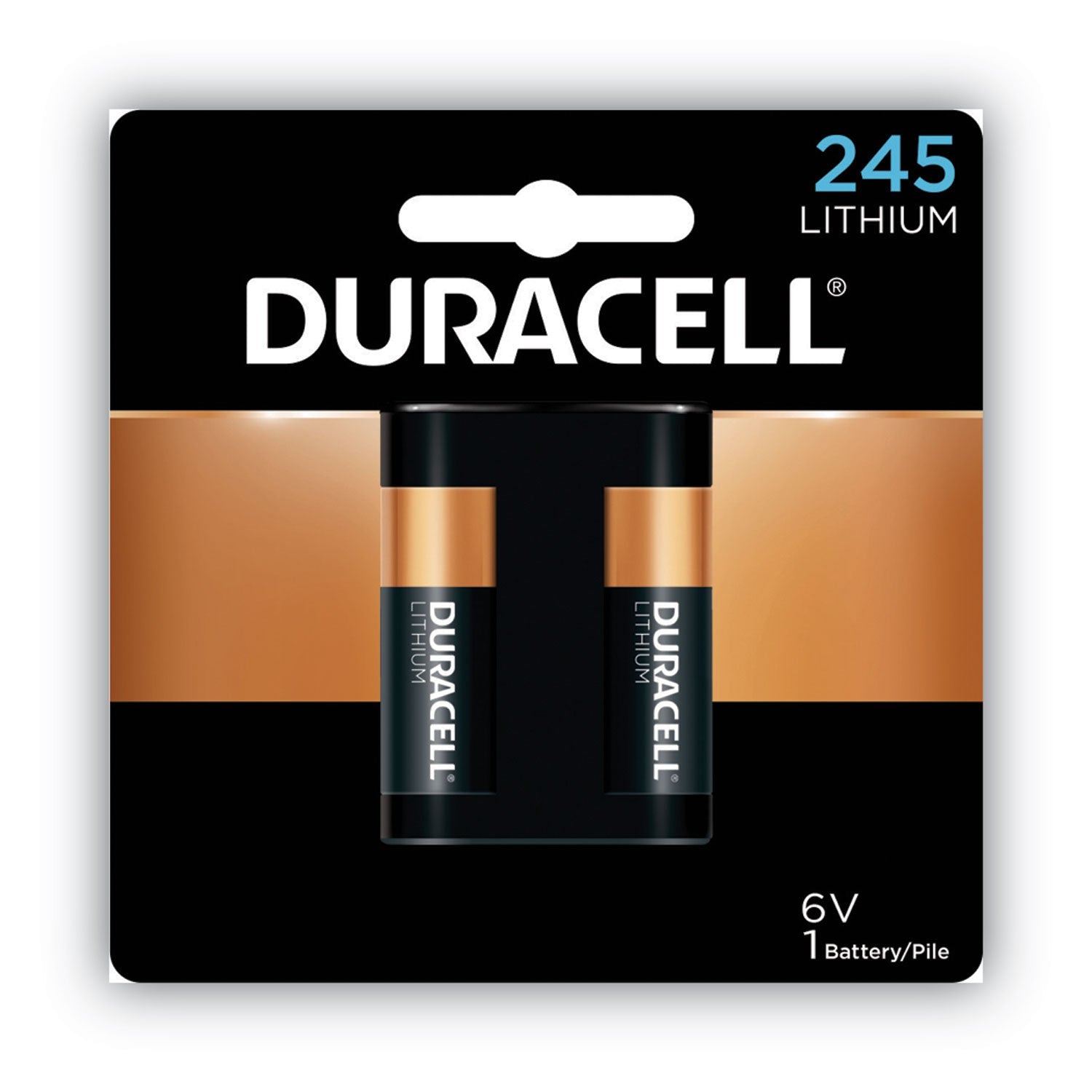 Duracell Specialty High-Power Lithium Battery, 245, 6 V