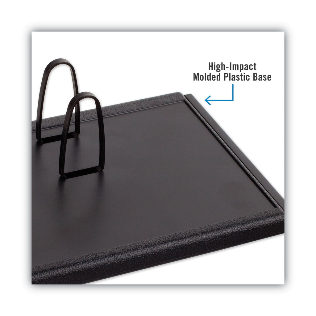 AT-A-GLANCE Desk Calendar Base for Loose-Leaf Refill, 3 x 3.75, Black