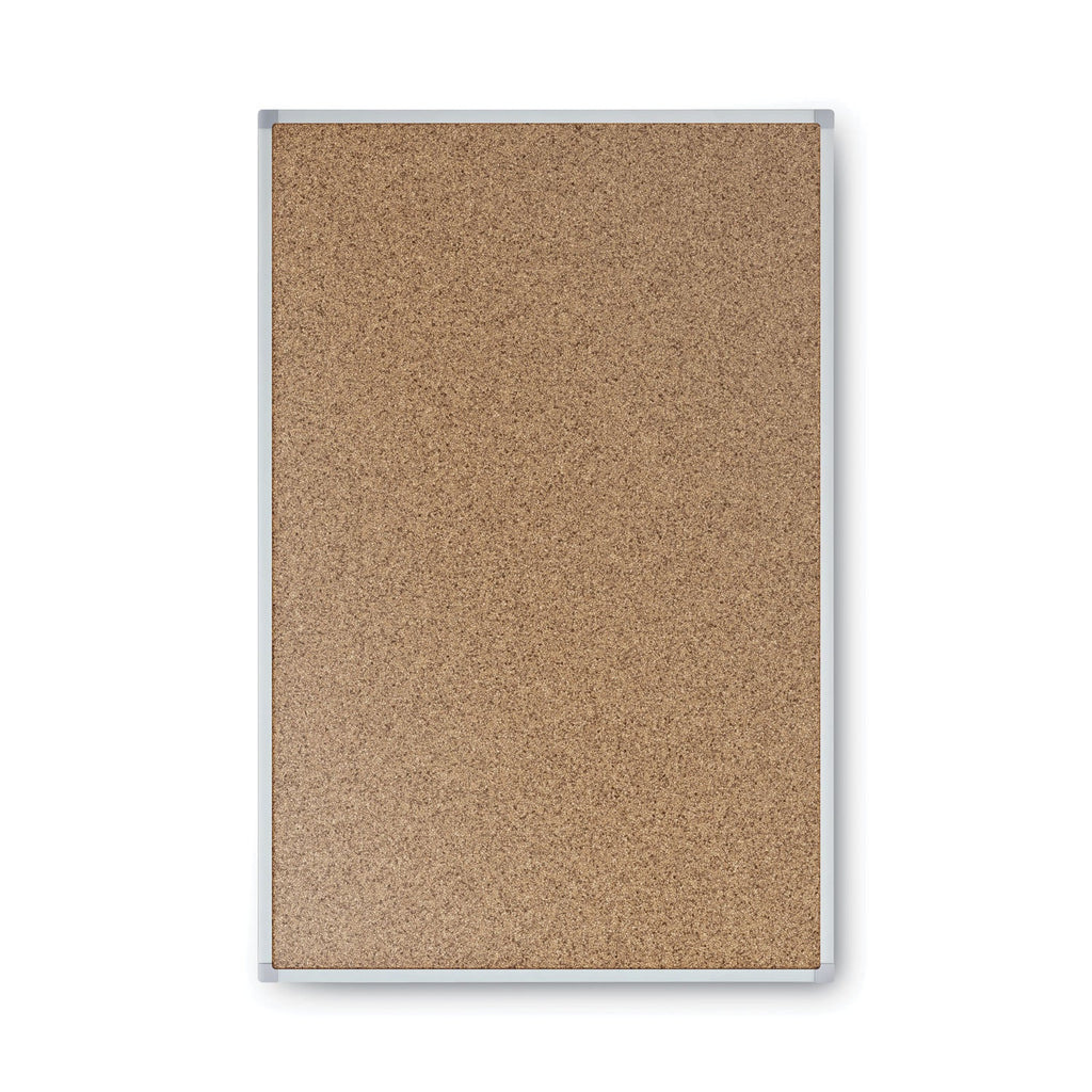 Mead Cork Bulletin Board, 24 x 18, Silver Aluminum Frame