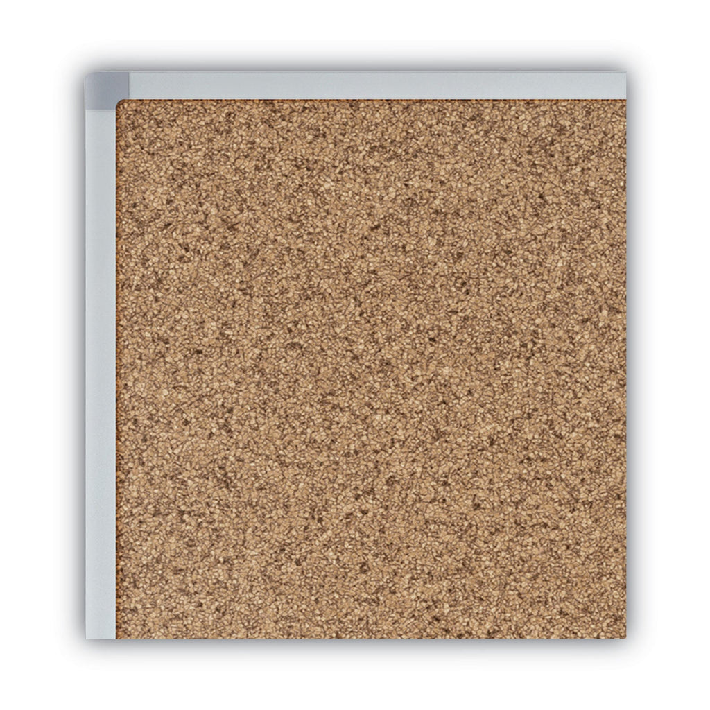 Mead Cork Bulletin Board, 24 x 18, Silver Aluminum Frame