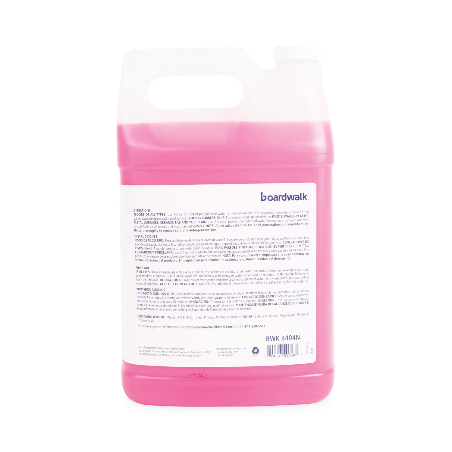 Boardwalk Neutral Floor Cleaner Concentrate, Lemon Scent, 1 gal Bottle