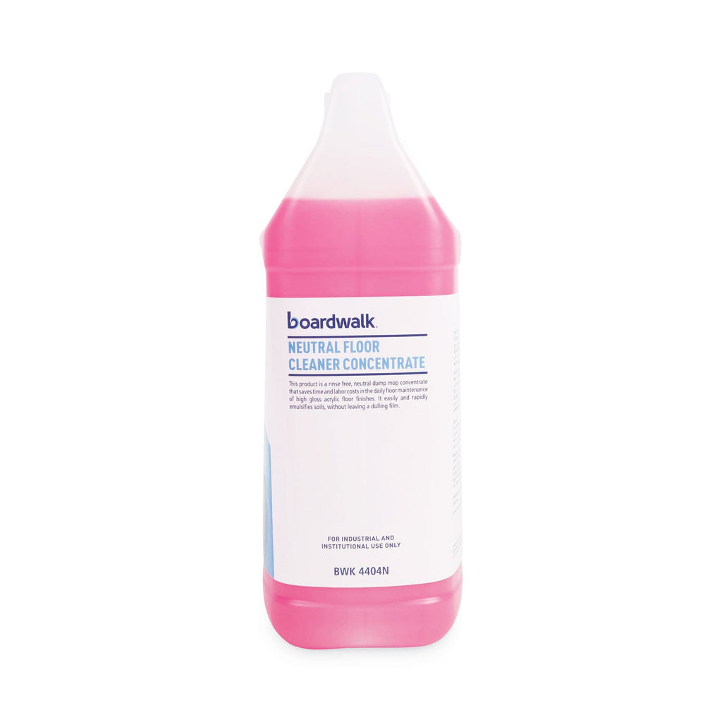 Boardwalk Neutral Floor Cleaner Concentrate, Lemon Scent, 1 gal Bottle, 4/Carton