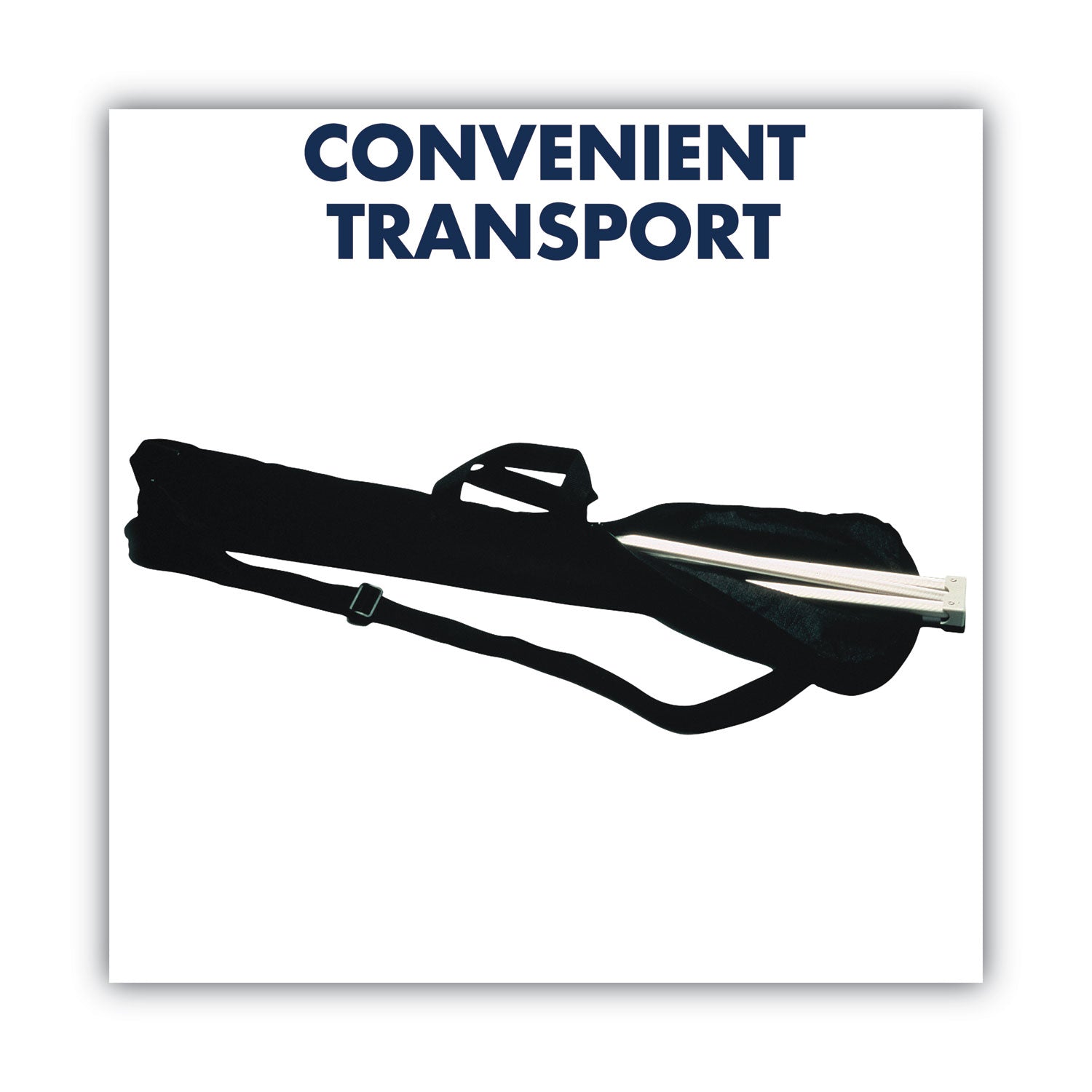 Quartet Display Easel Carrying Case, Nylon, 38.2 x 1.5 x 6.5, Black
