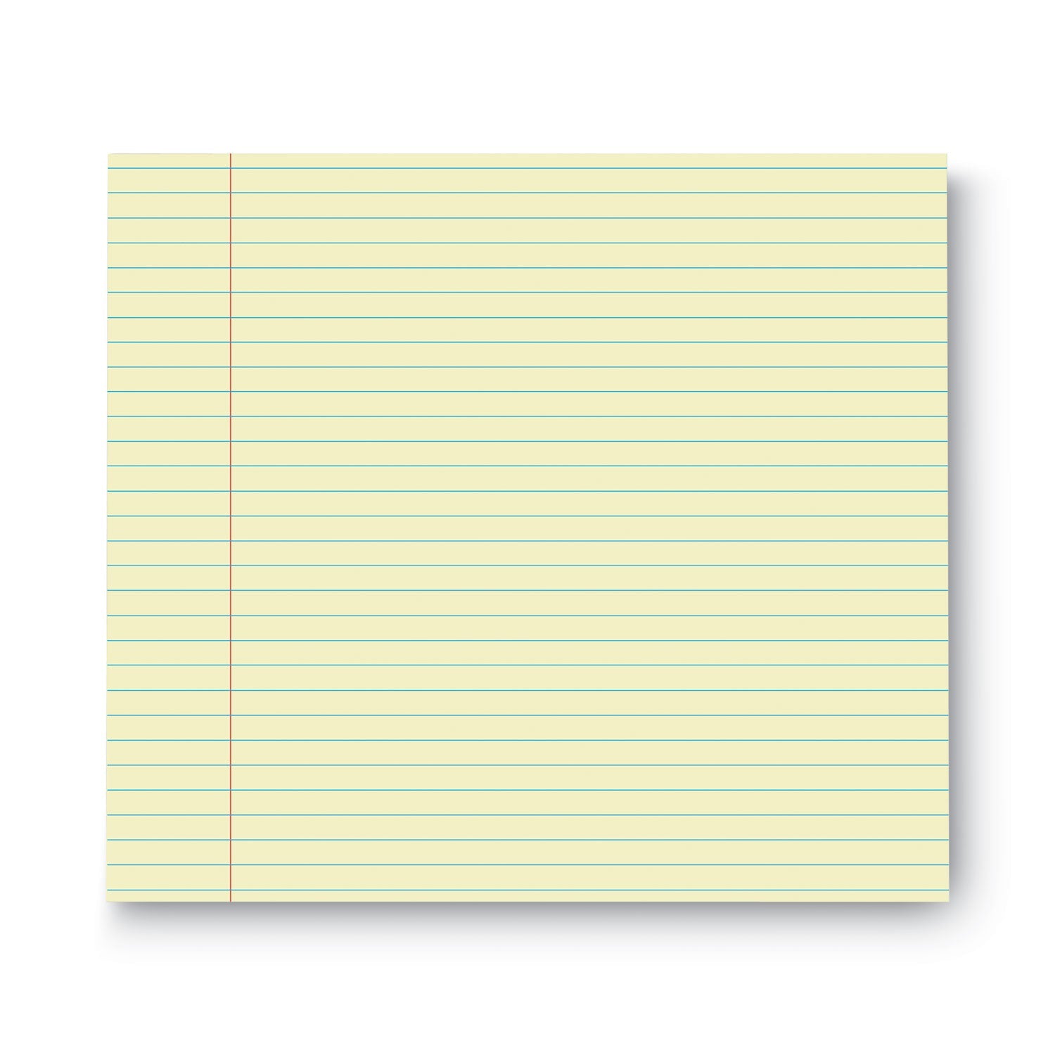 Universal Glue Top Pads, Narrow Rule, 50 Canary-Yellow 8.5 x 11 Sheets, Dozen