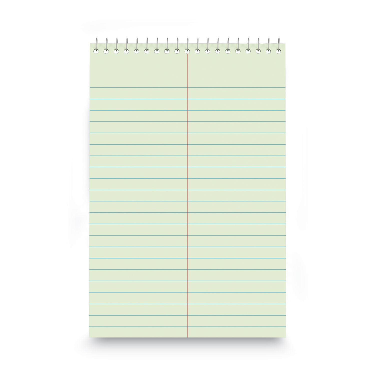 Universal Steno Pads, Gregg Rule, Red Cover, 80 Green-Tint 6 x 9 Sheets