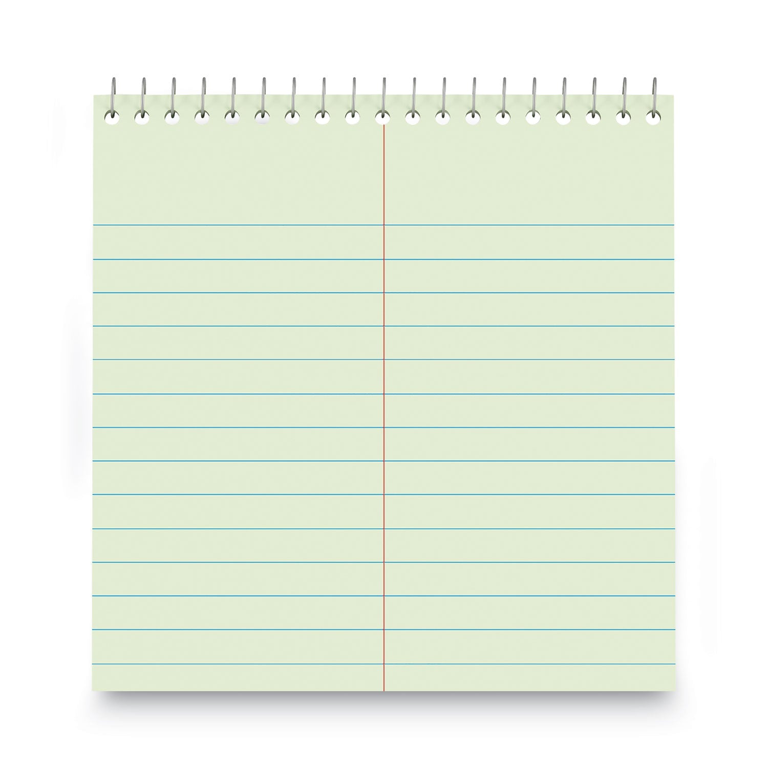 Universal Steno Pads, Gregg Rule, Red Cover, 80 Green-Tint 6 x 9 Sheets