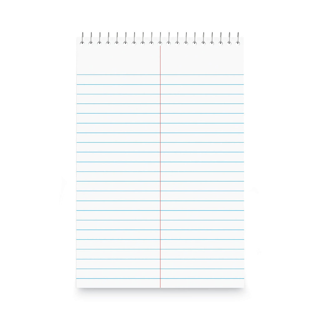 Universal Steno Pads, Gregg Rule, Red Cover, 80 White 6 x 9 Sheets, 6/Pack