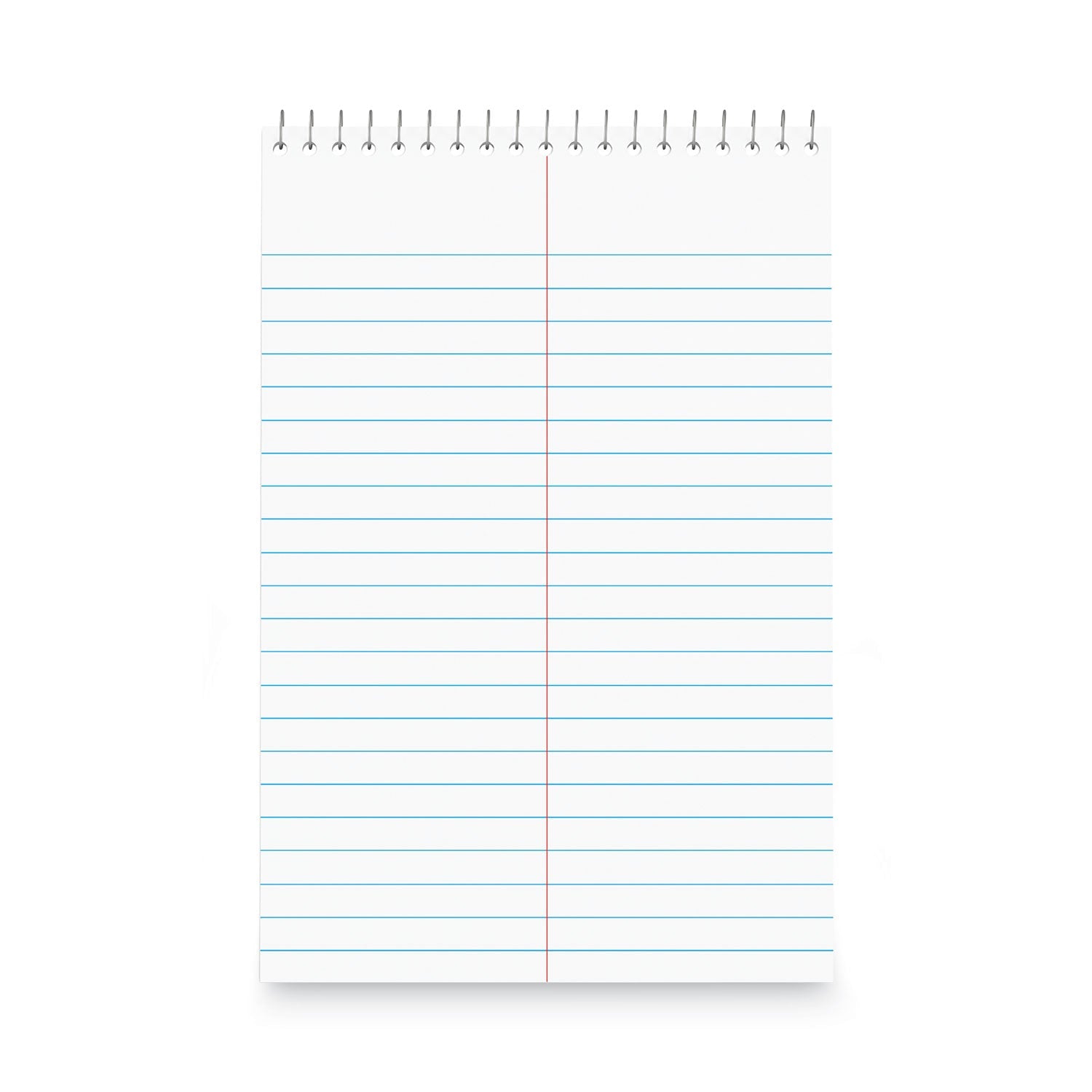Universal Steno Pads, Gregg Rule, Red Cover, 80 White 6 x 9 Sheets, 6/Pack