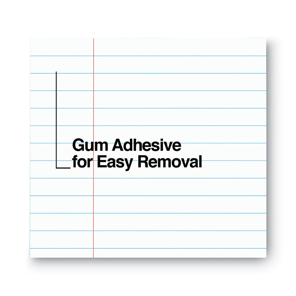 Universal Glue Top Pads, Wide/Legal Rule, 50 White 8.5 x 11 Sheets, Dozen