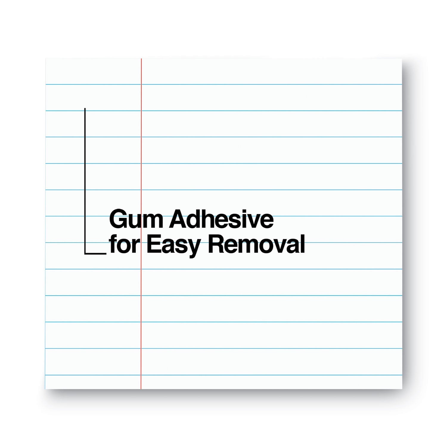 Universal Glue Top Pads, Wide/Legal Rule, 50 White 8.5 x 11 Sheets, Dozen