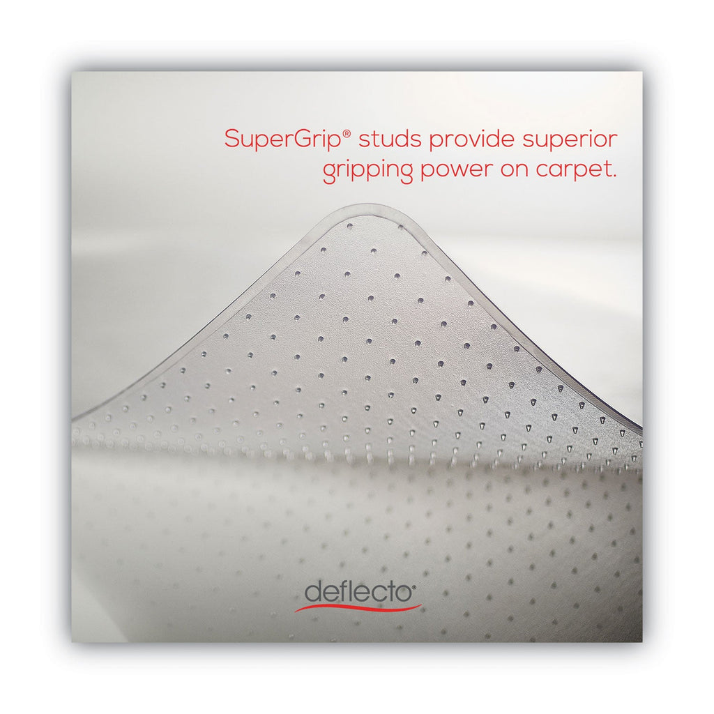 deflecto SuperMat Frequent Use Chair Mat, Med Pile Carpet, Roll, 36 x 48, Lipped, Clear
